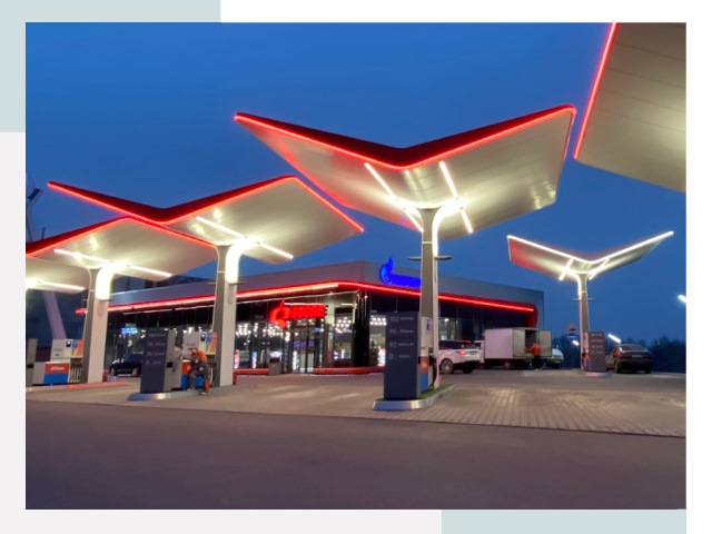 Навесы для АЗС в Елизово