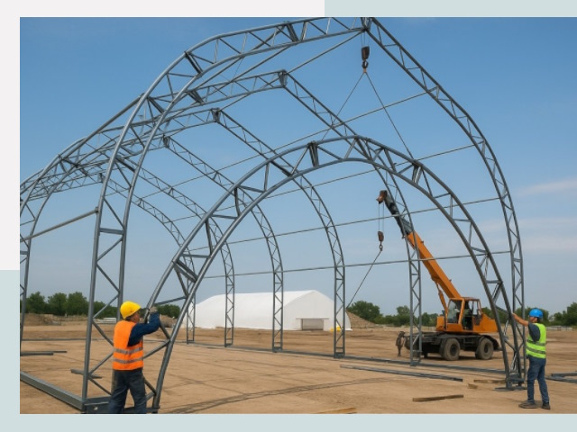 Монтаж ангаров в Елизово от 608 руб. - Надежно и быстро